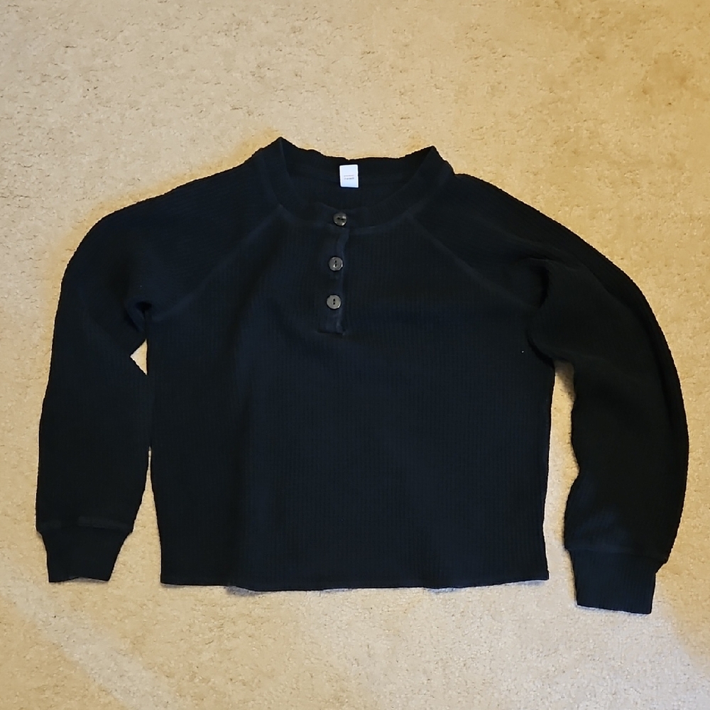 Black Button-Up Sweater